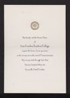 Invitation to Commencement Exercises 1936